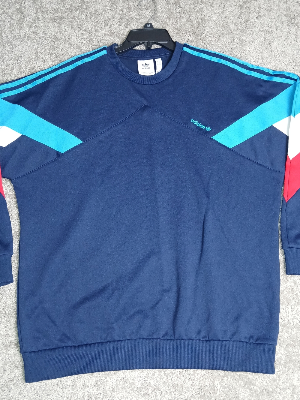 Adidas Originals Palmeston Crew Sweatshirt Men's Blue White Red - XL